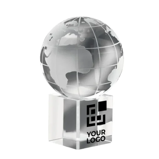 Gift Campaign Fermacarte con logo a forma di mondo cubo personalizzabile Globe> Gadget Per L'Ufficio