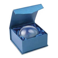 Gift Campaign Fermacate pubblicitario semisferico in cristallo con scatola Bubble> Gadget Per L'Ufficio