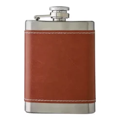 Gift Campaign Fiaschetta in acciaio inox con custodia in pelle 100 ml> Altri Utensili Da Cucina