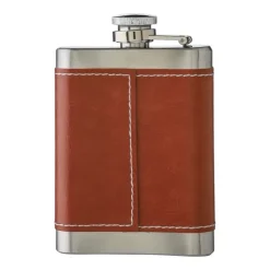 Gift Campaign Fiaschetta in acciaio inox con custodia in pelle 100 ml> Altri Utensili Da Cucina