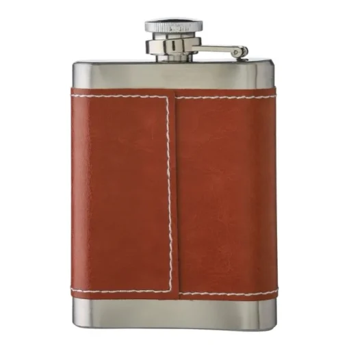 Gift Campaign Fiaschetta in acciaio inox con custodia in pelle 100 ml> Altri Utensili Da Cucina
