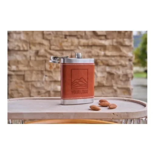 Gift Campaign Fiaschetta in acciaio inox con custodia in pelle 100 ml> Altri Utensili Da Cucina