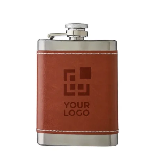 Gift Campaign Fiaschetta in acciaio inox con custodia in pelle 100 ml> Altri Utensili Da Cucina