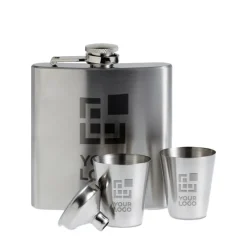 Gift Campaign Fiaschetta personalizzata in acciaio con 2 bicchierini Uptown></noscript> Altri Utensili Da Cucina