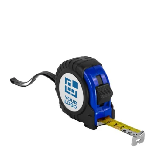 Gift Campaign Flessometri con logo con clip per cinta e laccetto da polso Metro 5M> Metri