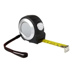 Gift Campaign Flessometro con clip e bottone d'arresto in centimetri e pollici 5M> Metri