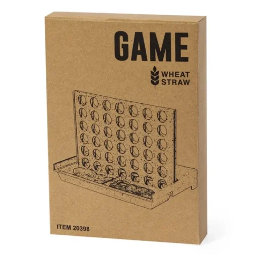 Gift Campaign Forza quattro realizzato in paglia di grano con 42 pedine blu e rosse> Giochi E Passatempo