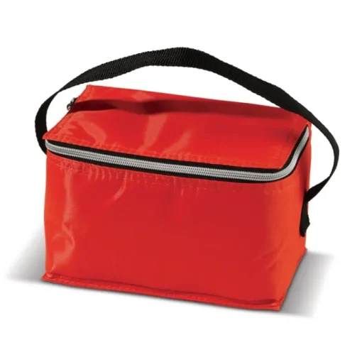 Gift Campaign Frigorifero in poliestere 420D per 6 lattine con piccolo manico nero> Borse Termiche