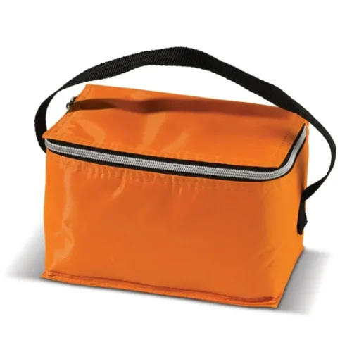 Gift Campaign Frigorifero in poliestere 420D per 6 lattine con piccolo manico nero> Borse Termiche