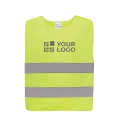 Gift Campaign Gilet ad alta visibilità personalizzati riflettenti per bambini taglia S in RPET></noscript> Gilet Alta Visibilità