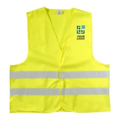 Gift Campaign Gilet ad alta visibilità personalizzati in poliestere giallo o arancione taglia M> Gilet Alta Visibilità