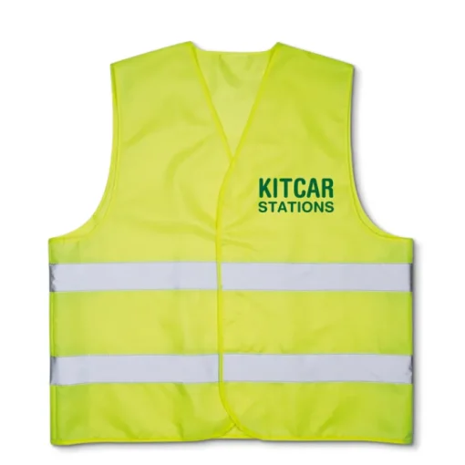 Gift Campaign Gilet catarifrangente personalizzato in poliestere con 2 strisce riflettenti> Gadget Per Auto|Gilet Alta Visibilità