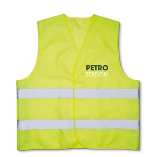 Gift Campaign Gilet catarifrangente personalizzato in poliestere con 2 strisce riflettenti> Gadget Per Auto|Gilet Alta Visibilità