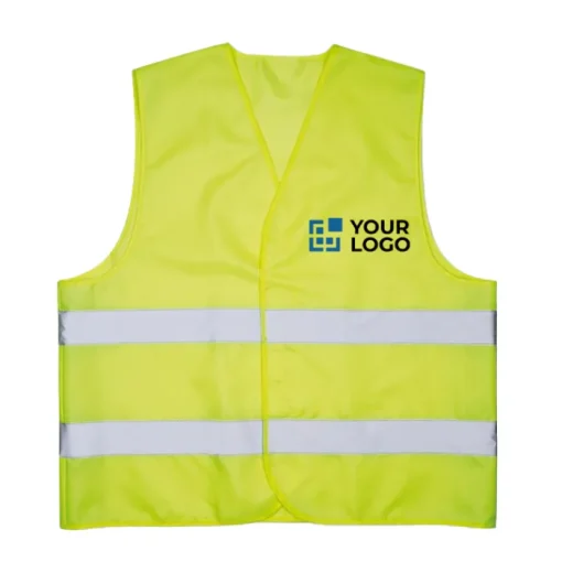 Gift Campaign Gilet catarifrangente personalizzato in poliestere con 2 strisce riflettenti> Gadget Per Auto|Gilet Alta Visibilità