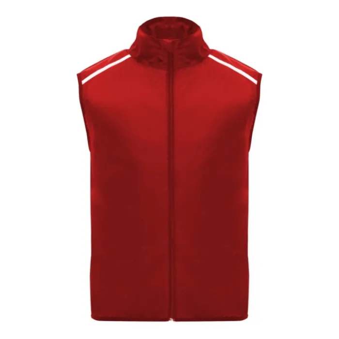 Gift Campaign Gilet da corsa unisex antivento e traspirante poliestere 70g/m² Roly> Smanicati