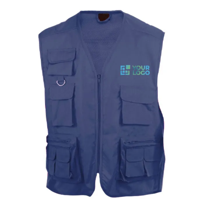 Gift Campaign Gilet da lavoro con molte tasche in cotone e poliestere MKT Soviet> Smanicati