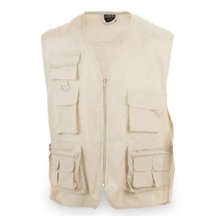 Gift Campaign Gilet da lavoro con molte tasche in cotone e poliestere MKT Soviet> Smanicati