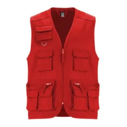Gift Campaign Gilet da lavoro con tasche in cotone e poliestere 200g/m2 Roly Venera></noscript> Smanicati