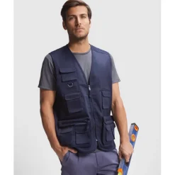 Gift Campaign Gilet da lavoro con tasche in cotone e poliestere 200g/m2 Roly Venera></noscript> Smanicati