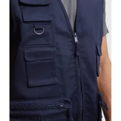 Gift Campaign Gilet da lavoro con tasche in cotone e poliestere 200g/m2 Roly Venera></noscript> Smanicati