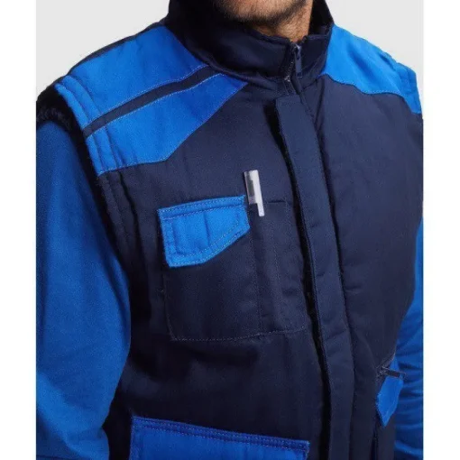 Gift Campaign Gilet da lavoro multitasche in poliestere e cotone 200g/m2 Roly Armada> Smanicati