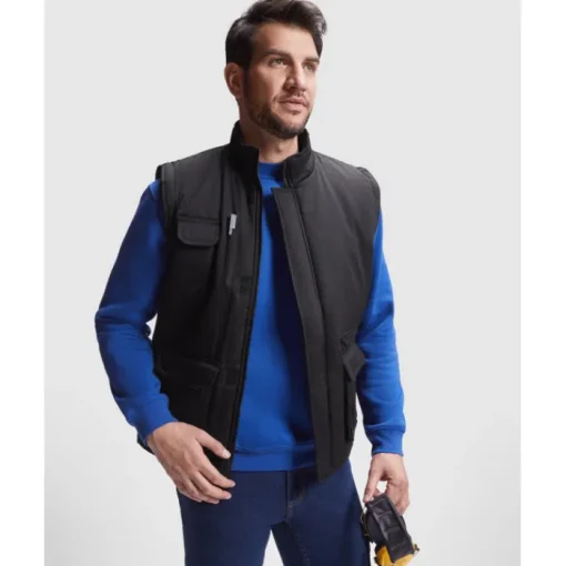 Gift Campaign Gilet da lavoro poliestere e cotone con colletto 200g/m2 Roly Almanzor> Smanicati