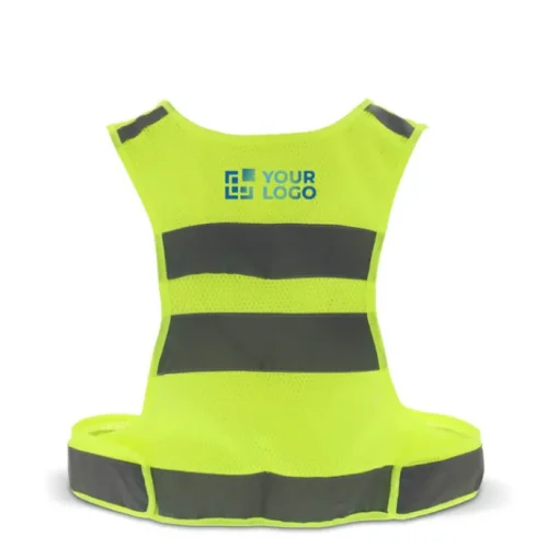 Gift Campaign Gilet di sicurezza sportivo regolabile con bande riflettenti> Gilet Alta Visibilità