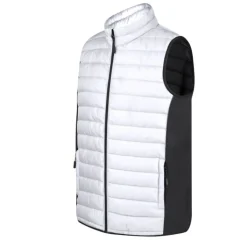 Gift Campaign Gilet imbottito in soft shell e poliestere con fianco e dettagli neri> Smanicati