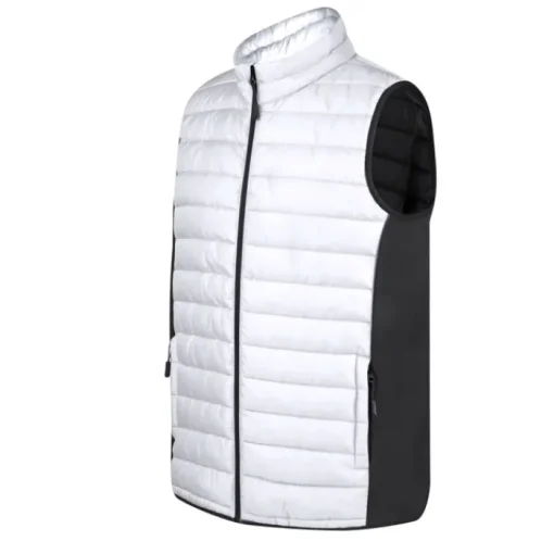 Gift Campaign Gilet imbottito in soft shell e poliestere con fianco e dettagli neri> Smanicati