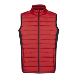 Gift Campaign Gilet imbottito in soft shell e poliestere con fianco e dettagli neri></noscript> Smanicati