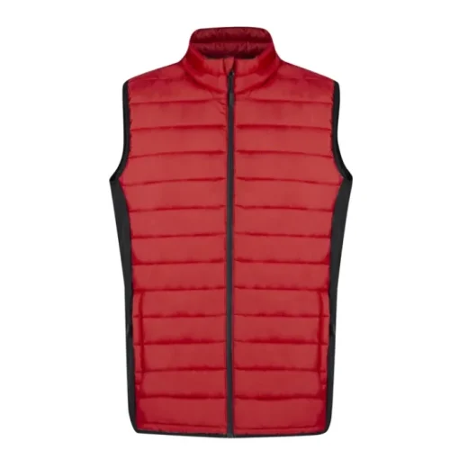 Gift Campaign Gilet imbottito in soft shell e poliestere con fianco e dettagli neri> Smanicati