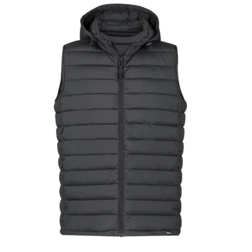 Gift Campaign Gilet in 100% rPET resistente all'acqua con cappuccio regolabile> Smanicati
