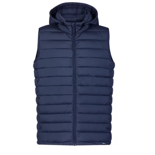Gift Campaign Gilet in 100% rPET resistente all'acqua con cappuccio regolabile> Smanicati