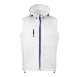 Gift Campaign Gilet soft shell con cappuccio e interno in micropile 300 g/m2> Smanicati