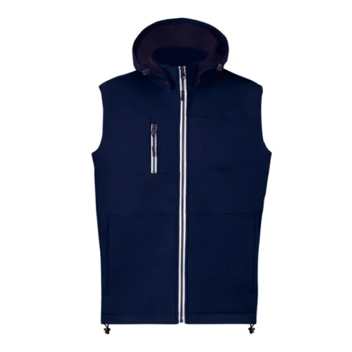 Gift Campaign Gilet soft shell con cappuccio e interno in micropile 300 g/m2> Smanicati