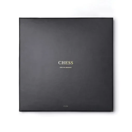 Gift Campaign Gioco degli scacchi design elegante in scatola personalizzabile nera> Giochi E Passatempo