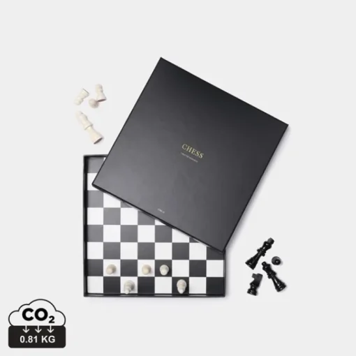 Gift Campaign Gioco degli scacchi design elegante in scatola personalizzabile nera> Giochi E Passatempo