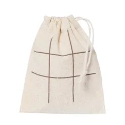 Gift Campaign Gioco del tris con pedine natalizie in sughero in sacchetto di cotone><noscript><img width=