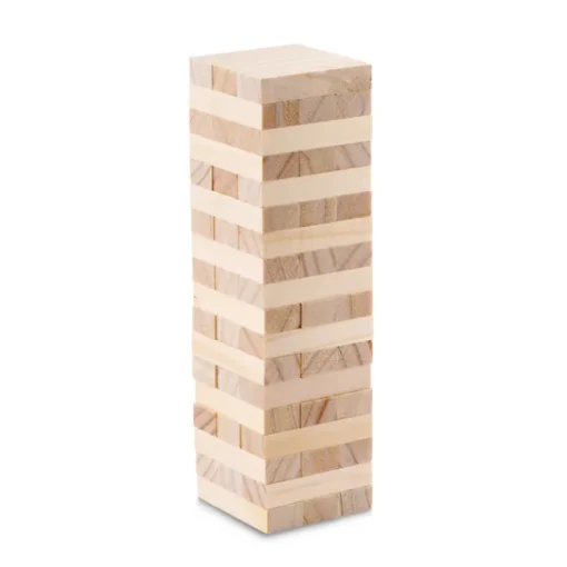 Gift Campaign Gioco della torre con 54 blocchetti in sacchetto cotone con logo Tower> Giochi E Passatempo