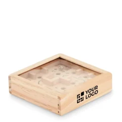 Gift Campaign Gioco di abilità labirinto in legno di pino da incidere con logo Maze> Regali Per Bambini|Giochi E Passatempo