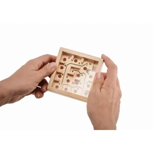 Gift Campaign Gioco di abilità labirinto in legno di pino da incidere con logo Maze> Regali Per Bambini|Giochi E Passatempo