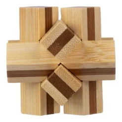 Gift Campaign Gioco di pazienza in legno di bambù con 6 pezzi> Giochi E Passatempo