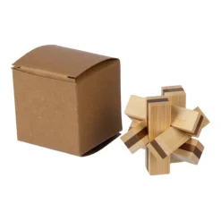 Gift Campaign Gioco di pazienza in legno di bambù con 6 pezzi> Giochi E Passatempo