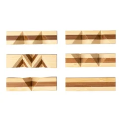 Gift Campaign Gioco di pazienza in legno di bambù con 6 pezzi></noscript> Giochi E Passatempo