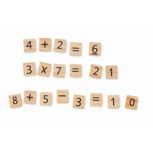Gift Campaign Gioco educativo in legno per tabelline in sacchetto di cotone EduCount> Giochi E Passatempo