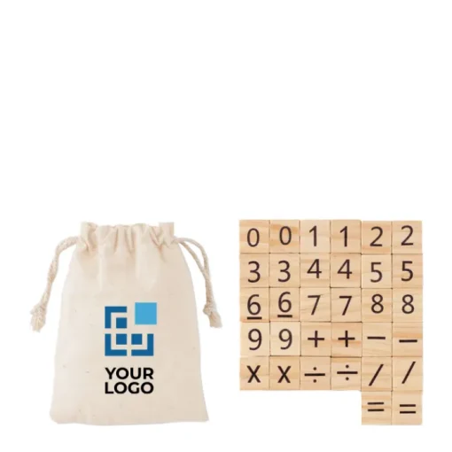 Gift Campaign Gioco educativo in legno per tabelline in sacchetto di cotone EduCount> Giochi E Passatempo