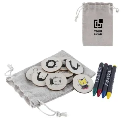 Gift Campaign Gioco Memory per bambini con tessere in e 4 pastelli a cera></noscript> Giochi E Passatempo