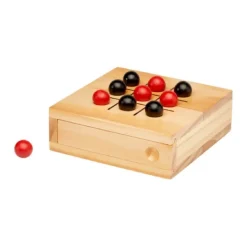 Gift Campaign Gioco tris in legno di pino in scatola a chiusura scorrevole con pedine> Giochi E Passatempo