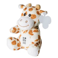 Gift Campaign Giraffa di peluche con etichetta personalizzabile con occhi ricamati> Peluche