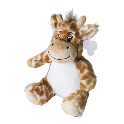 Gift Campaign Giraffa di peluche con occhi ricamati ed etichetta personalizzabile> Peluche